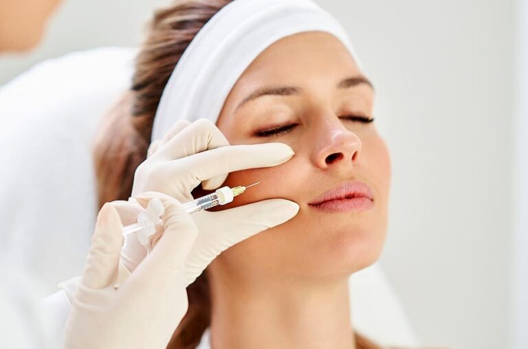 a woman getting botox injection - Sadiya Clinic in Vienna, VA