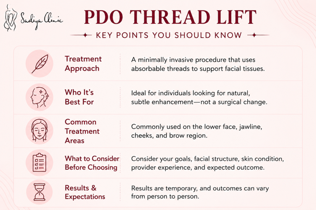 PDO thread lift key points to know