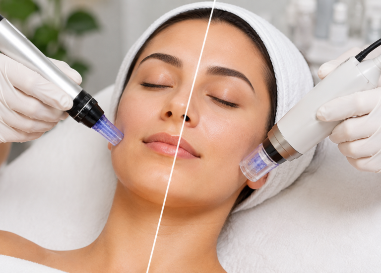 RF Microneedling vs. Regular Microneedling